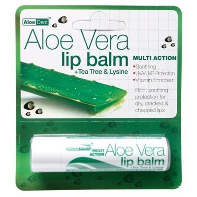 Aloe Dent Aloe Dent Lip Balm Aloe Vera with Tea Tree &amp; Lysine