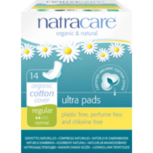 [25100365] Natracare Ultra Pads Regular with Wings Organic Cotton