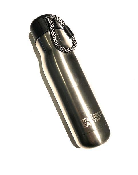 Project Earth 500mL Dual Wall Stainless Steel Bottle Silver