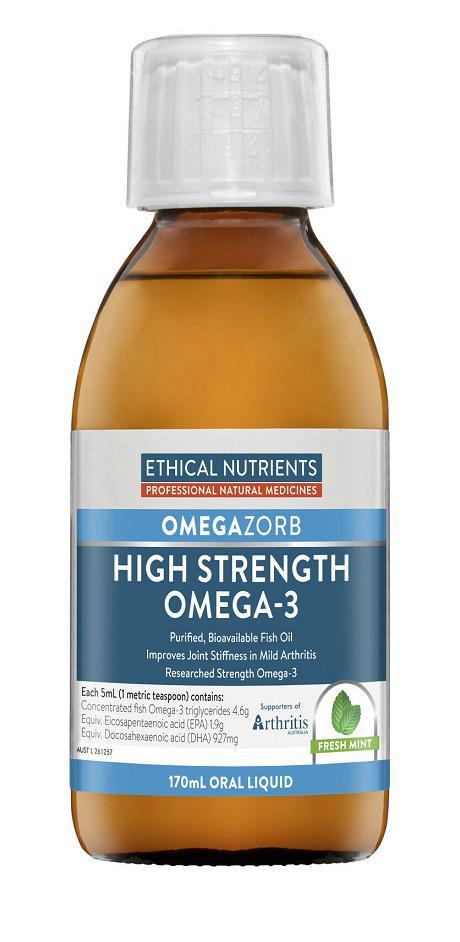 Ethical Nutrients OMEGAZORB High Strength Omega-3 Liquid Mint