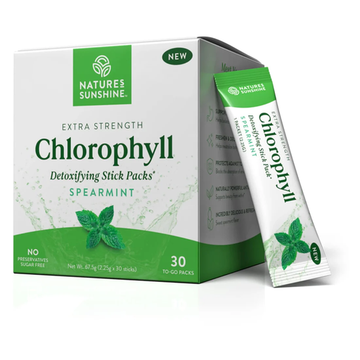 [25376982] Nature's Sunshine Extra Strength Chlorophyll Spearmint (Sachets 2.25g) 30 Pack